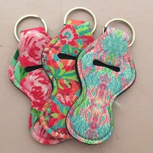 lily pulitzer chapstick/key holders